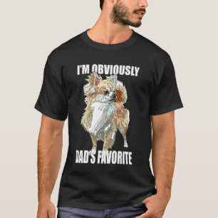 Camiseta Chihuahua Papá El Padre Perro Chiwawa Pelo Largo