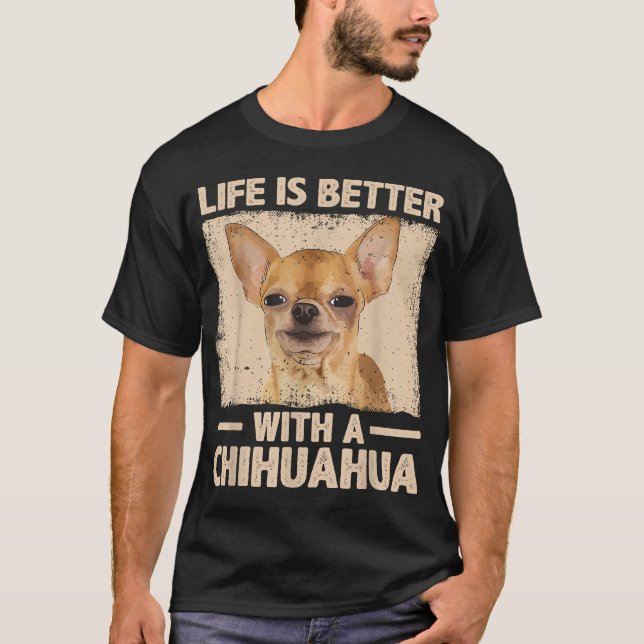 Camiseta Chihuahua Para Hombres (Anverso)