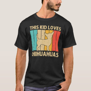 Camiseta Chihuahua Para Niños Mascota Dueño Dog Chiwawa