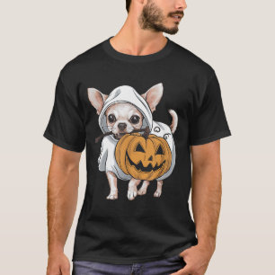 Camiseta Chihuahua Perro Fantasma Halloween