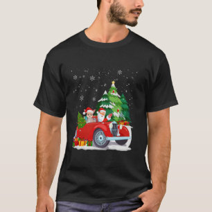 Camiseta Chihuahua Perro Santa Hat Navidades a la familia