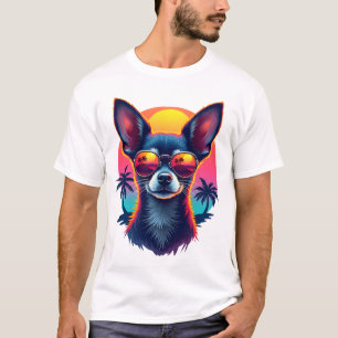 Camiseta Chihuahua Pintura Abstracta Color Perro Lindo C