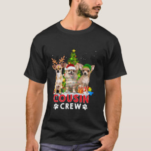 Camiseta Chihuahua Primo Tripulación navideña enciende Navi