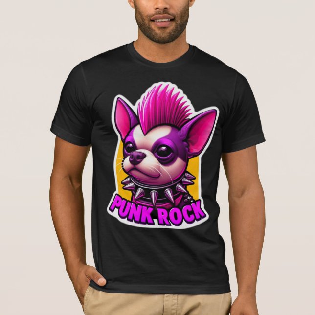 CAMISETA CHIHUAHUA PUNK ROCK (Anverso)