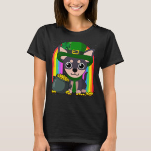 Camiseta Chihuahua Rainbow Irish C St Patrick Day Dodu