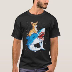 Camiseta Chihuahua Riding Shark Jawsome Dog Lover Gifts Spa