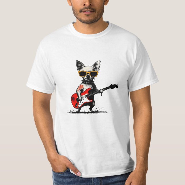 Camiseta Chihuahua Rockstar (Anverso)