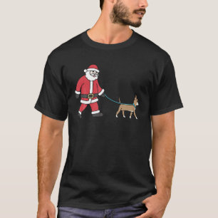Camiseta Chihuahua Santa Claus Navidades graciosos de perro