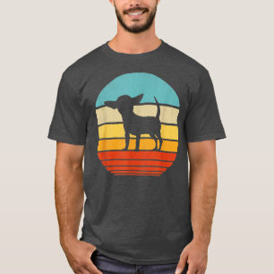 Camiseta Chihuahua Silhouette de los años 60 Regalos Perro