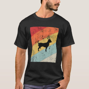 Camiseta Chihuahua Silhouette Retro Chiwawa Perro Mascota O