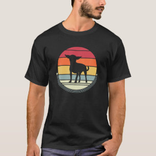 Camiseta Chihuahua Silhouette Retro Perro Vintage 60S 70S G