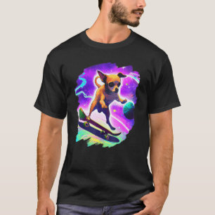Camiseta Chihuahua Skateboarding Espacio Ultraterrestre Vin