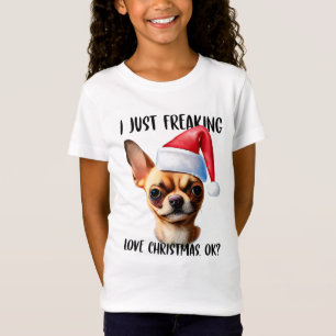 Camiseta Chihuahua, sólo me asusta el amor de los Navidades