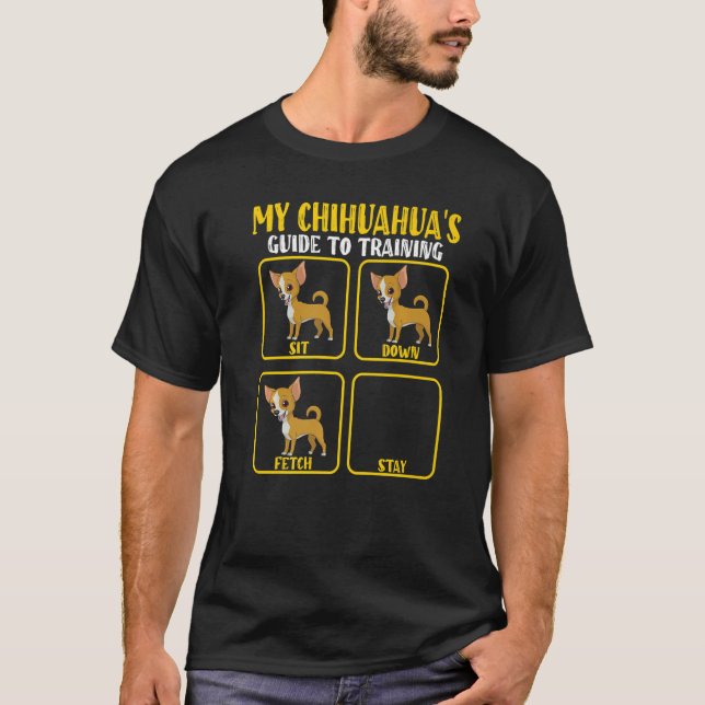 Camiseta Chihuahua training guide for chihuahua dog moms da (Anverso)