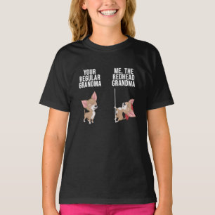 Camiseta Chihuahua Tu Abuela Regular Yo La Cabeza Roja