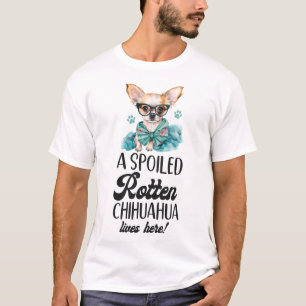 Camiseta Chihuahua, un chihuahua podrido y empañado, vive a