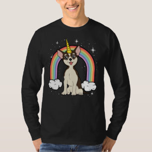 Camiseta Chihuahua Unicorn Dog Rainbow Galaxy Space Girls B