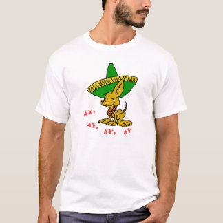 Camiseta Chihuahua usando Sombrero