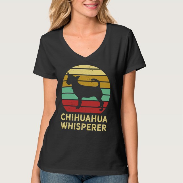 Camiseta Chihuahua Whisperer Retro Chiwawa Whisperer Animal (Anverso)