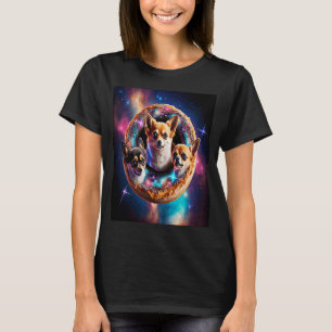 Camiseta Chihuahuas en el espacio se burlan de los niños Ch