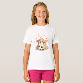 Camiseta chihuahuas with soccer ball for Valentine's Day