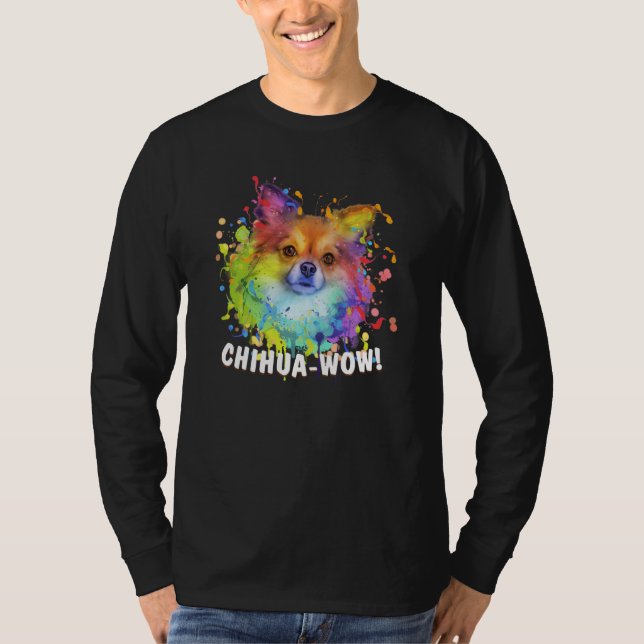 Camiseta Chihuawow Animal Pun Chihuahua Animal Meme Chiwawa (Anverso)
