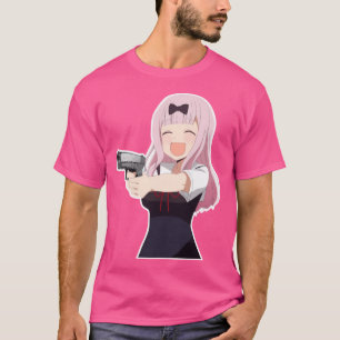 Camiseta Chika Fujiwara Sostiene A Un Chica De Un Anime De