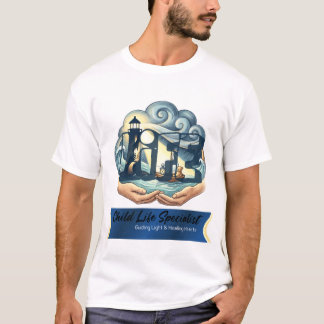 Camiseta Child Life Specialist Guiding Light Healing Hearts