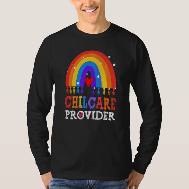 Camiseta Childcare Provider Director Daycare Crew School Te (Anverso)