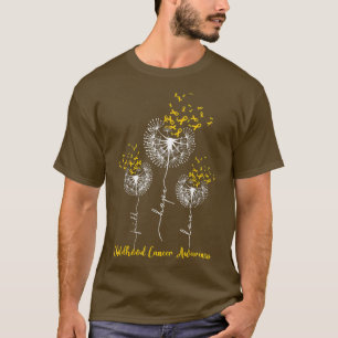 Camiseta Childhood Cancer Awareness Faith Hope Love Dandeli