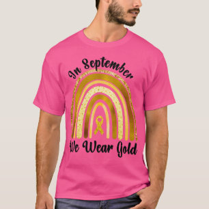 Camiseta Childhood Cancer awareness In September We Wear Go