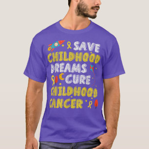 Camiseta Childhood Cancer Sign Awareness Ribbon 
