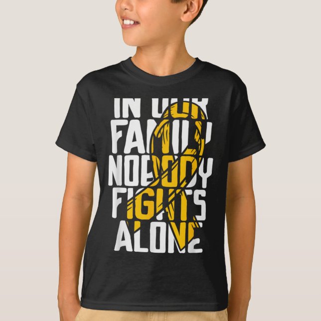 Camiseta Childhood Cancer Suprt Family Childhood Cancer A  (Anverso)