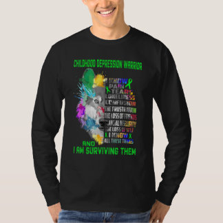 Camiseta Childhood Depression I Know All Things And I Survi