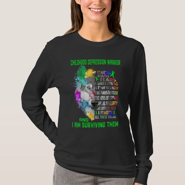 Camiseta Childhood Depression I Know All Things And I Survi (Anverso)