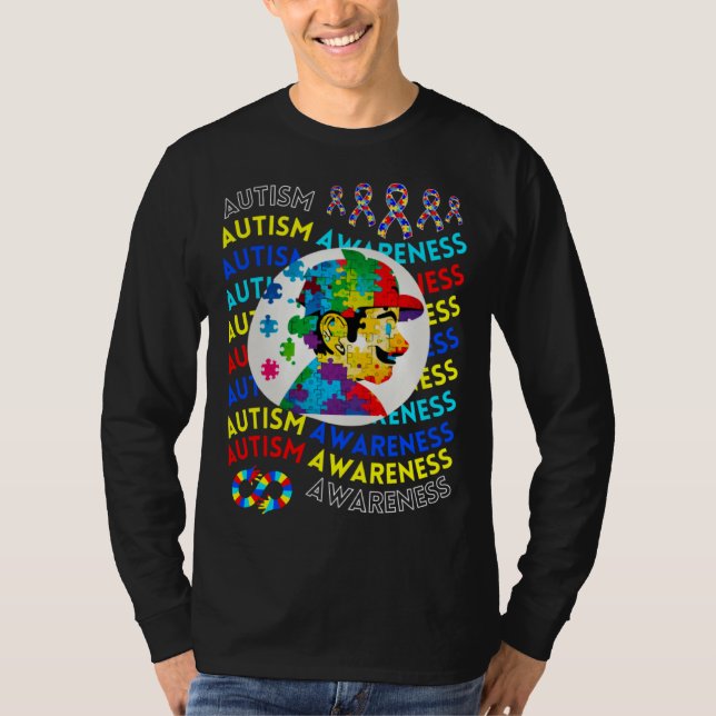 Camiseta Childrens Autism Awareness Navigating Autism Autis (Anverso)