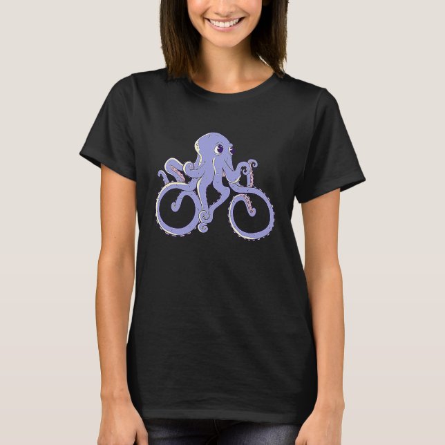 Camiseta Children's Octopus Kalmar Octopus Bicycle (Anverso)