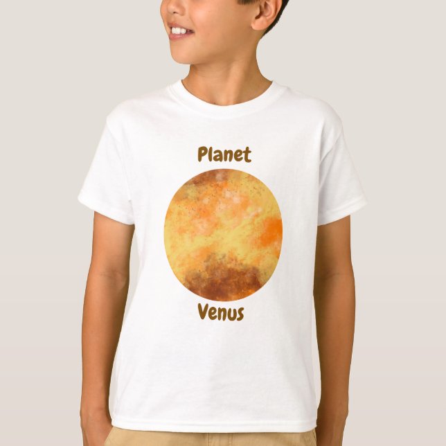 Camiseta Children's t-shirt design with planet names (Anverso)
