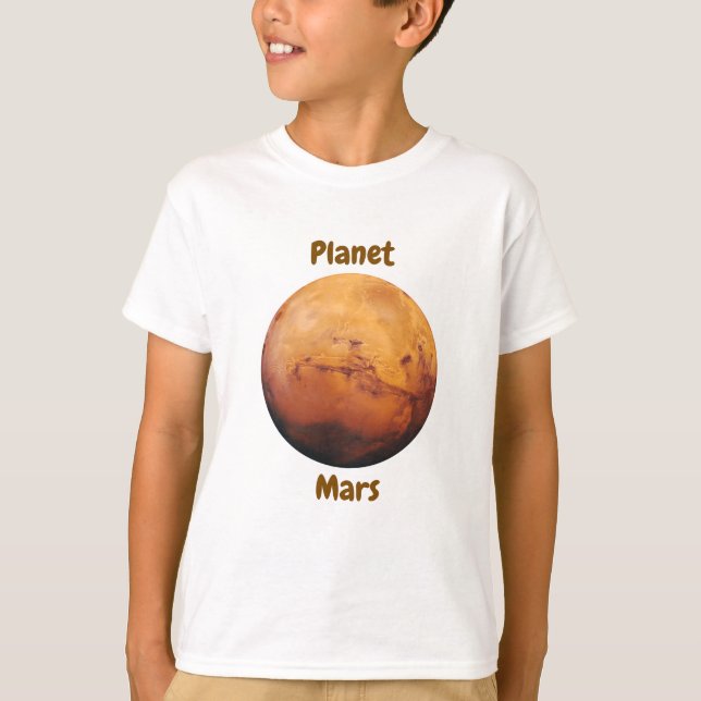 Camiseta Children's t-shirt design with planet names (Anverso)