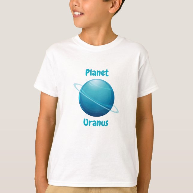 Camiseta Children's t-shirt design with planet names (Anverso)