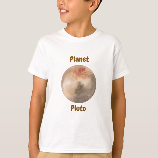Camiseta Children's t-shirt design with planet names (Anverso)