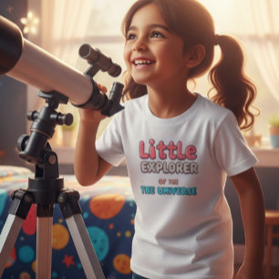 Camiseta children's t-shirts with text, little explorer 