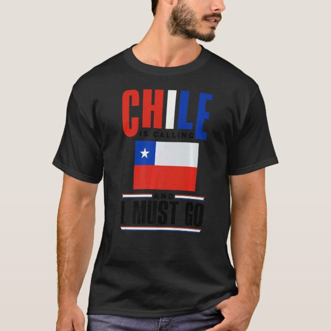 Camiseta Chile Bandera Chilena Chile Llama Y Yo Mu (Anverso)