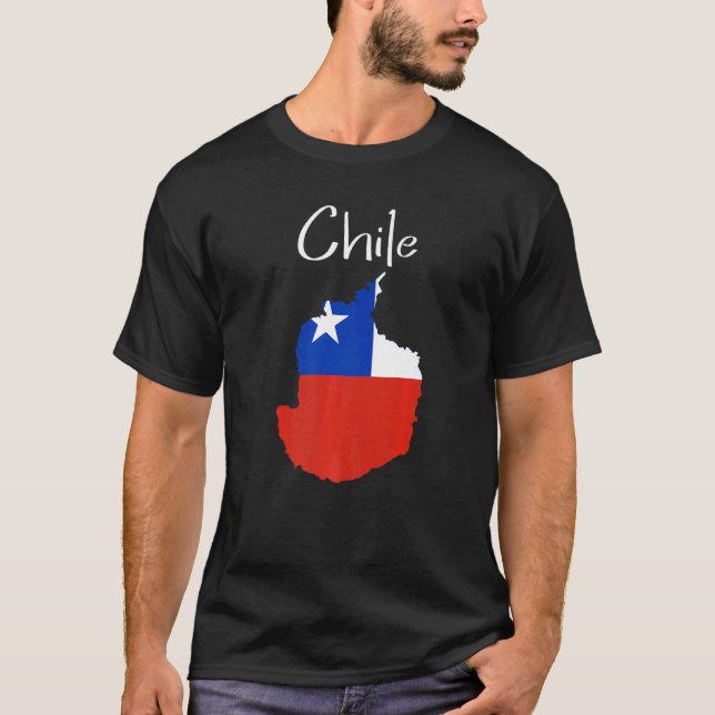 Camiseta Chile Bandera chilena para mujeres y hombres (Anverso)