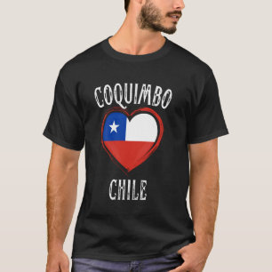 Camiseta Chile Bandera Corazón Coquimbo