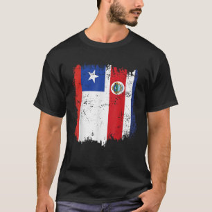 Camiseta Chile Bandera de Costa Rica Costa Rica Rota Estado