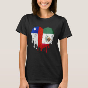 Camiseta Chile: Ciudadano cardíaco de bandera de México gen