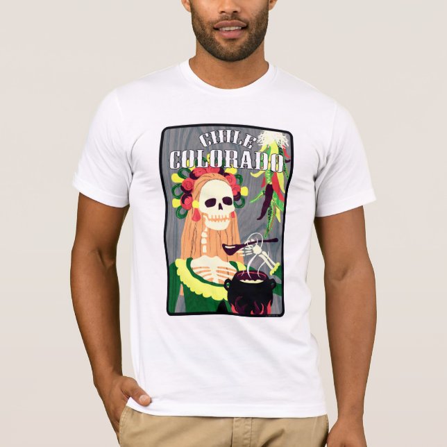 Camiseta chile Colorado (esquema fresco) (Anverso)