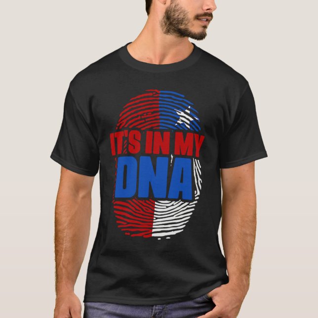 Camiseta Chile DNA Country Flag Citizenship Hispanic Race C (Anverso)