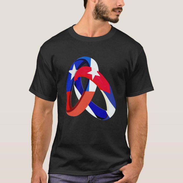 Camiseta Chile Flag Cuba Grown Ring Marriage Wedding (Anverso)